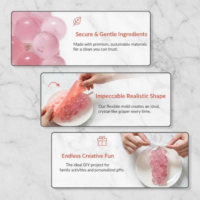 แม่พิมพ์ซิลิโคนรูปทรงลูกองุ่น  - Soap Making Kit For Beginners บทวิจารณ์และราคา